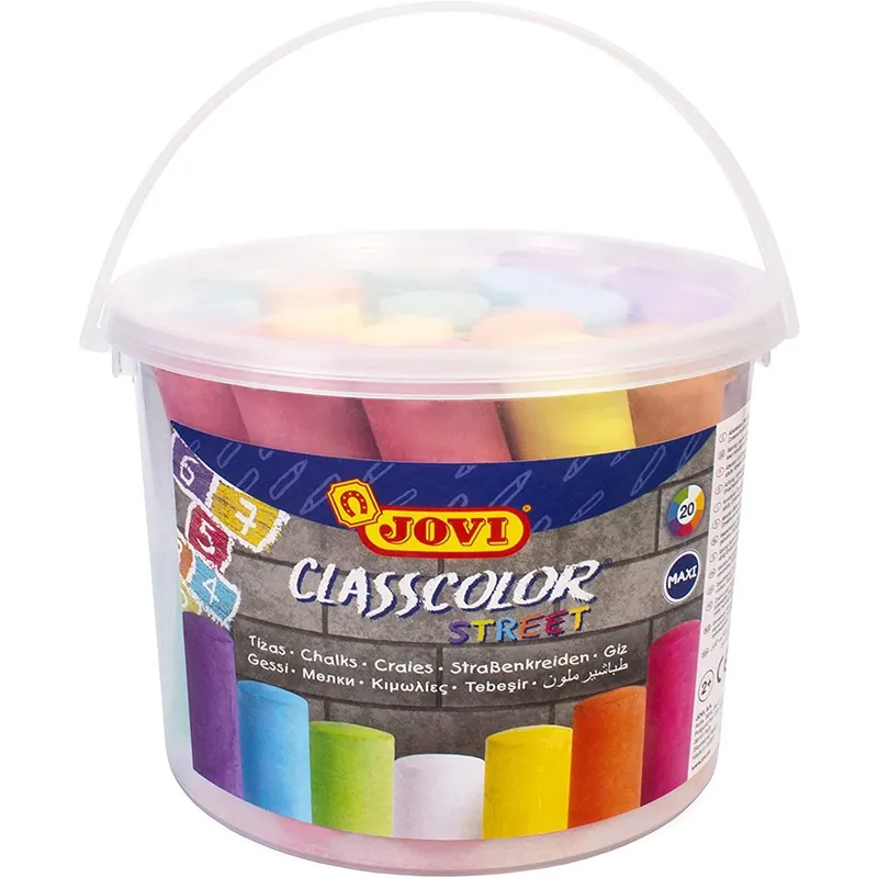 Máxima Calidad Tizas Color JOVI Classcolor Street, Bote x20