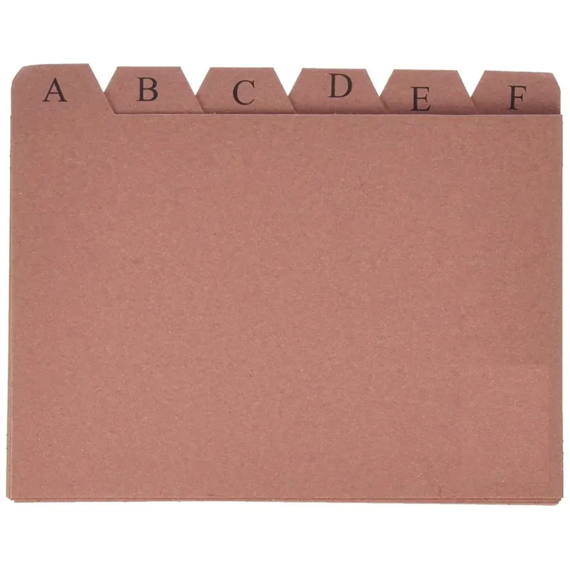 Índice Fichero MARIOLA Cartón, 24 Posiciones Súper Precio