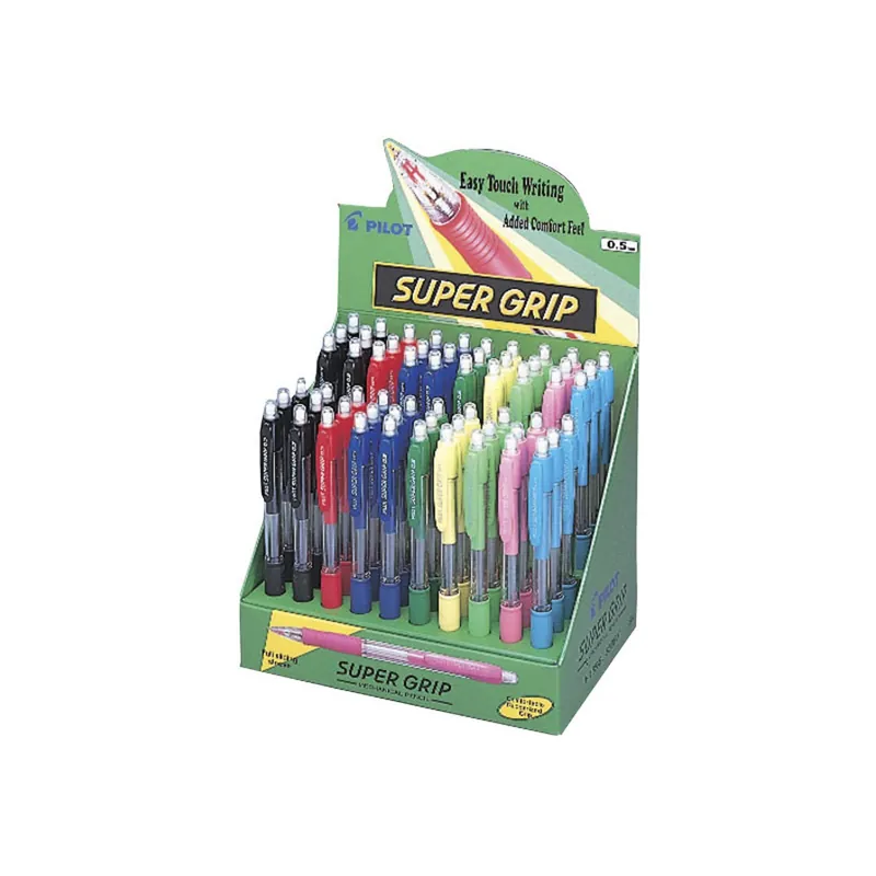 Portaminas PILOT Super Grip H-185 0,5 mm, Expositor x60 Gran Oferta