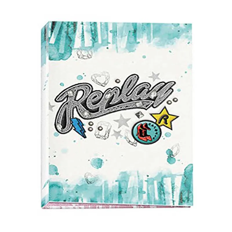 Disponible Ahora Carpeta Archivador REPLAY Girls Verde, Folio 4 Anillas 35 mm.