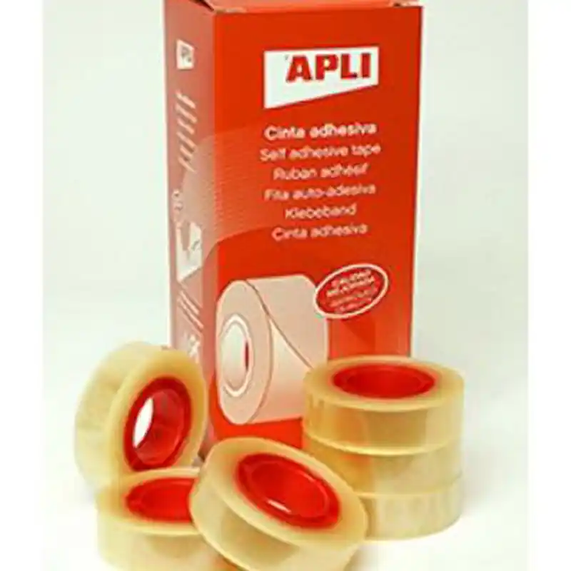 Cinta adhesiva Apli Transparente 15mmx33M Ordena Ya