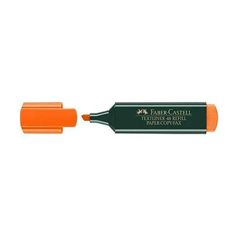 Subrayador Faber Castell Naranja Flúor Barato