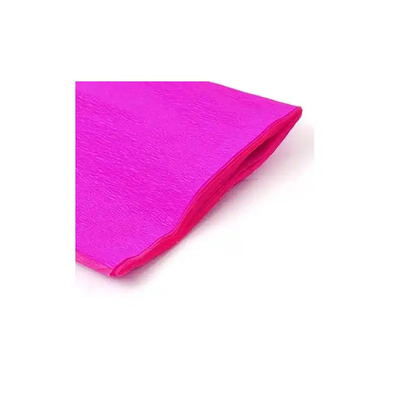 Papel Crespón Fucsia Rollo 250x50 Cm Súper Precio