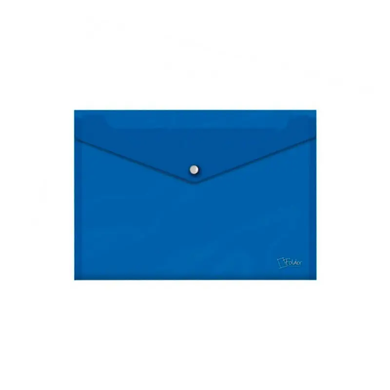 Sobre Plástico A4 Broche Azul Envío Inmediato