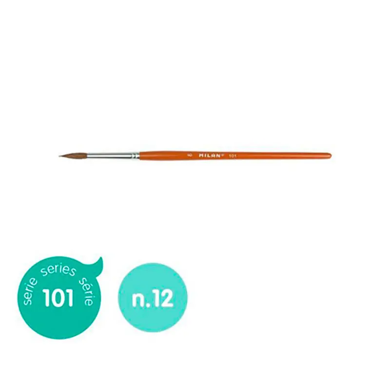 Pincel Escolar Pelo Pony Nº12 Moderno