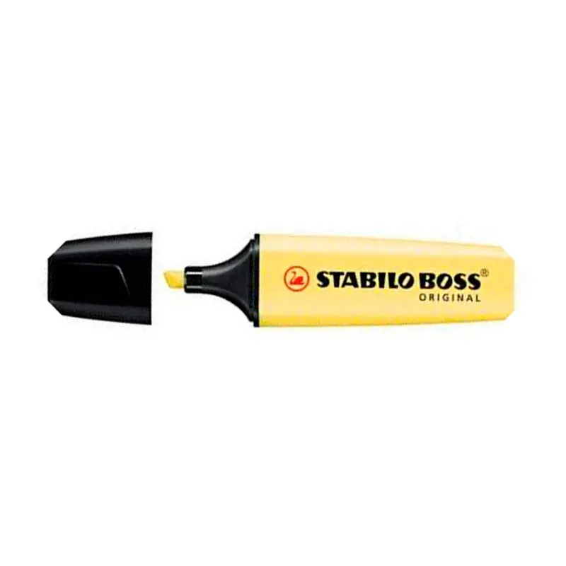 Subrayador Stabilo Boss Pastel Amarillo Cremoso Rebajas