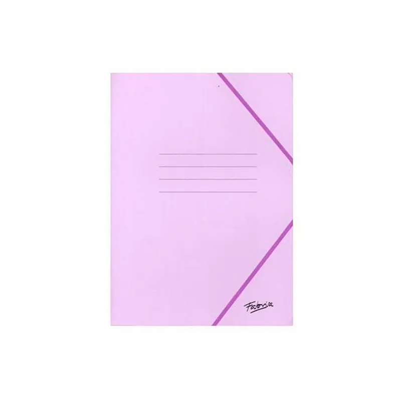 Directo De Fábrica Carpeta con Colapas y solapa Gomas folio Lila Pastel