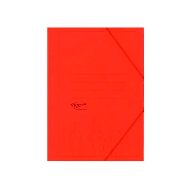 Carpeta con Solapas y Gomas Carton Folio Rojo Más Vendido