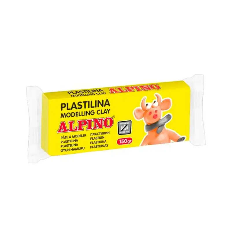Plastilina Alpino Amarillo Claro 150 Grs Moderno