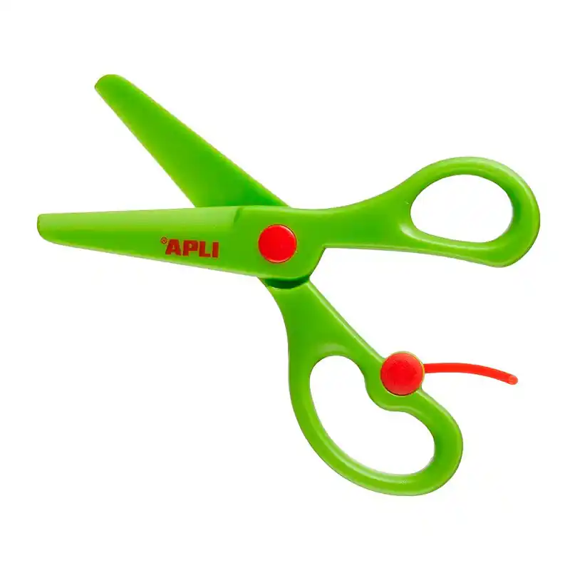 Tijera Escolar Punta Roma Apli Preescolar Verde 13Cm De Moda