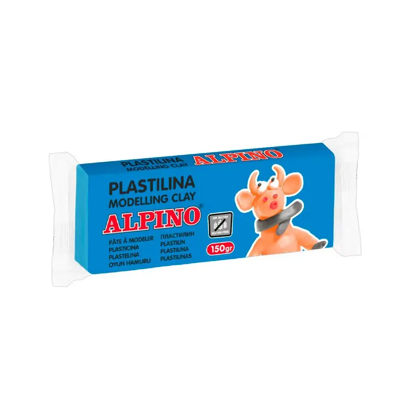 Súper Precio Plastilina Alpino Azul Claro 150 Grs