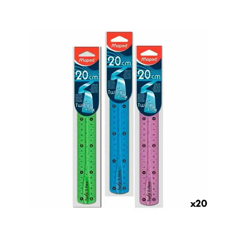 A Buen Precio Regla de Dibujo Twistin Flex Doble Graduación 15Cm