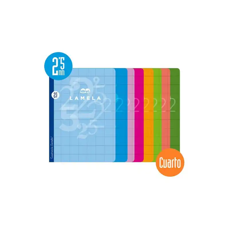 Cuaderno Lamela A5 Surtidas 2,5mm 50 Hojas Auténtico