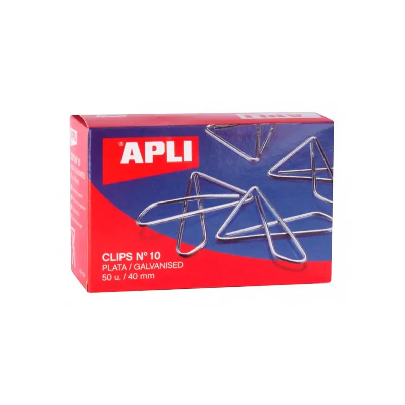 Entrega Rápida Clips Apli Mariposa Plateados Nº10 50Ud