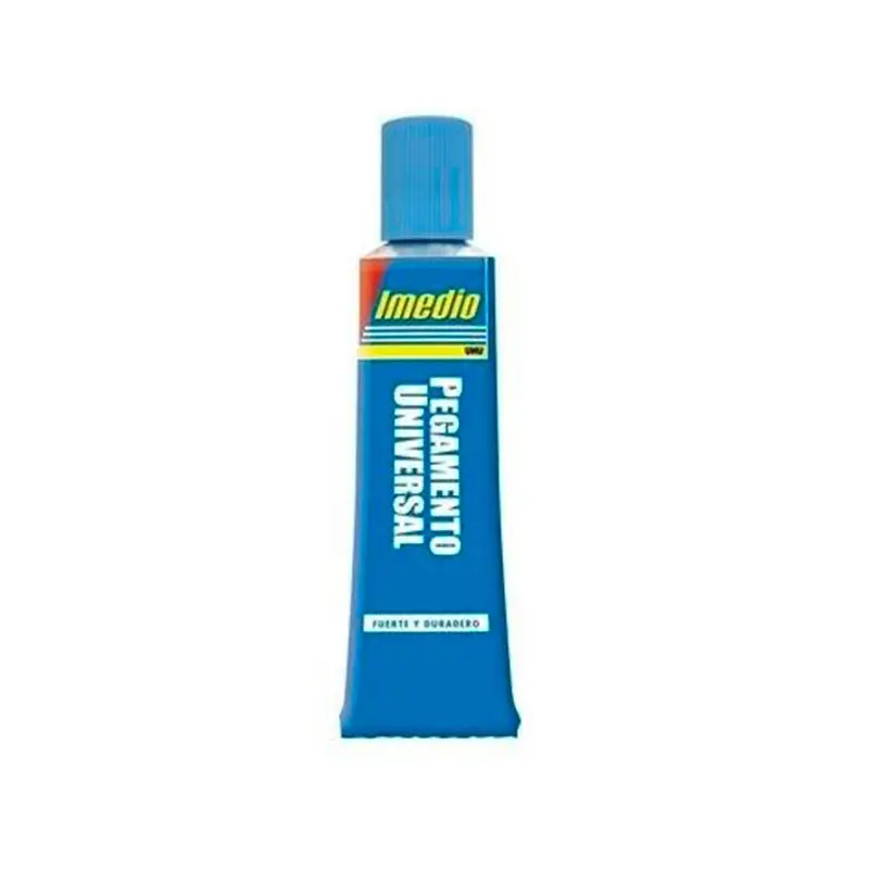 Pegamento Banda Azul SB 35ml, formato universal con gran adherencia, ideal para papel, cartón, tela y goma EVA en uso escola Profesional