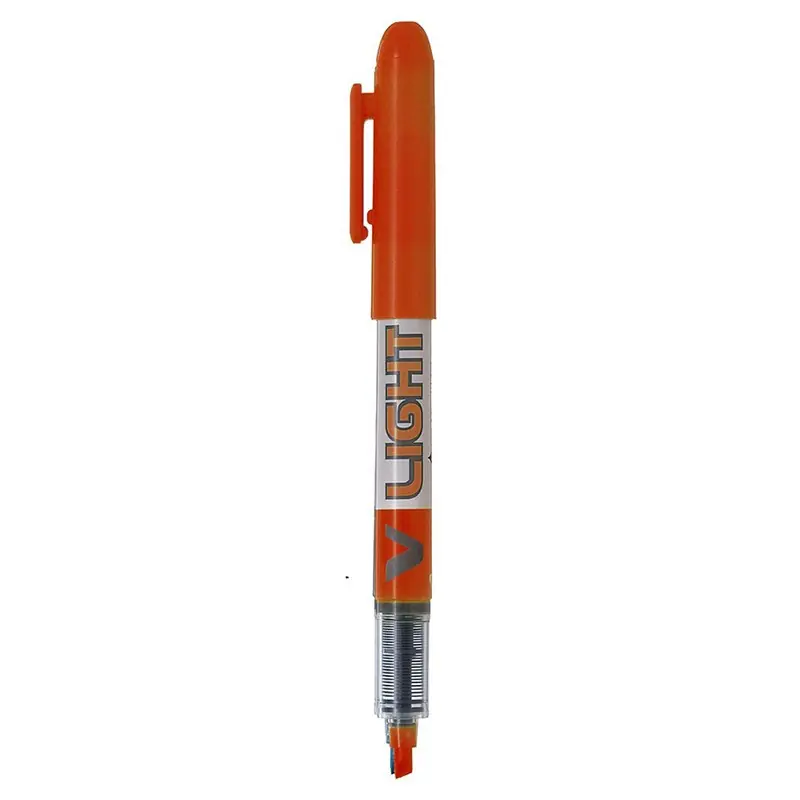 Marcador Fino Pilot Vliquid Light Fluorescente Naranja Solo Por Tiempo Limitado