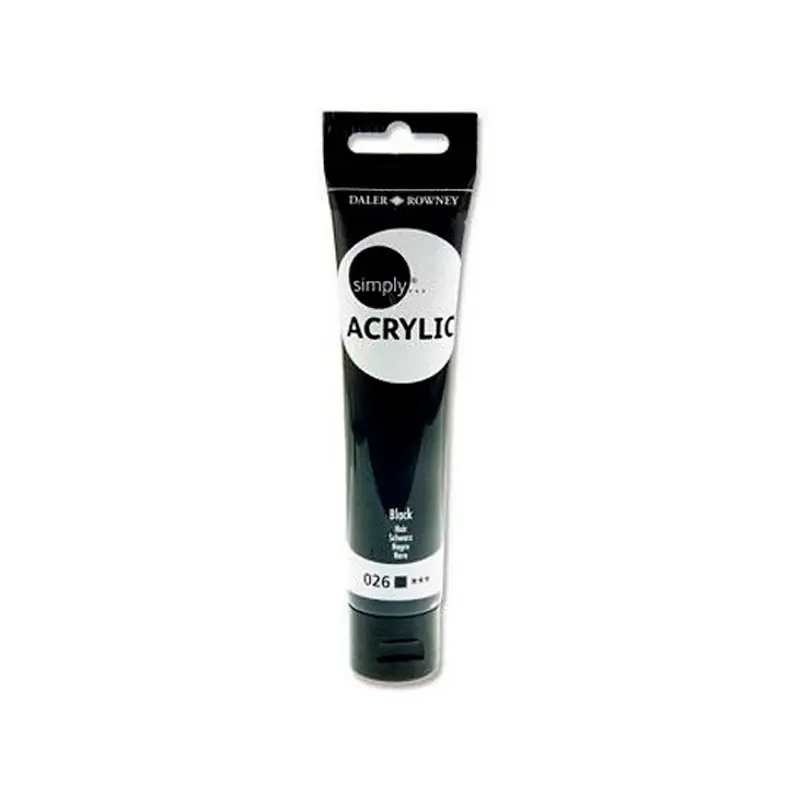 A Buen Precio Pintura Acrílica para Manualidades Darler Rowney Negro Tubo 75ML