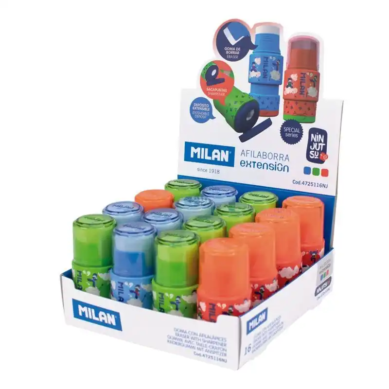 Precio De Oferta Sacapuntas Goma Afilaborra Compact Ninjutsu