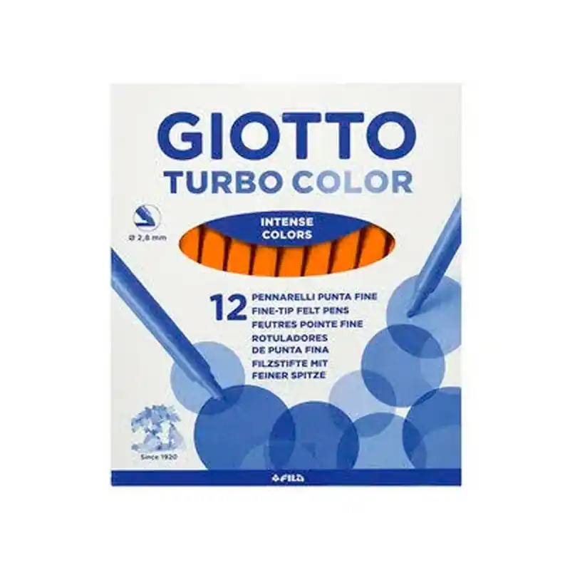 Alta Calidad Rotulador Giotto Turbo Color Naranja 12 Uds