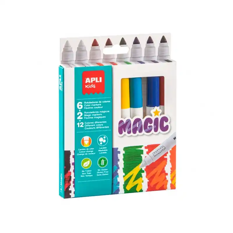 Rotuladores Apli Magic 8 Uds Nuevo Modelo