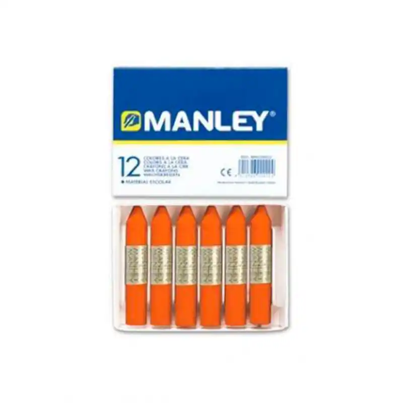 Ceras de Colorear Blandas Naranja 12Uds Oferta Limitada