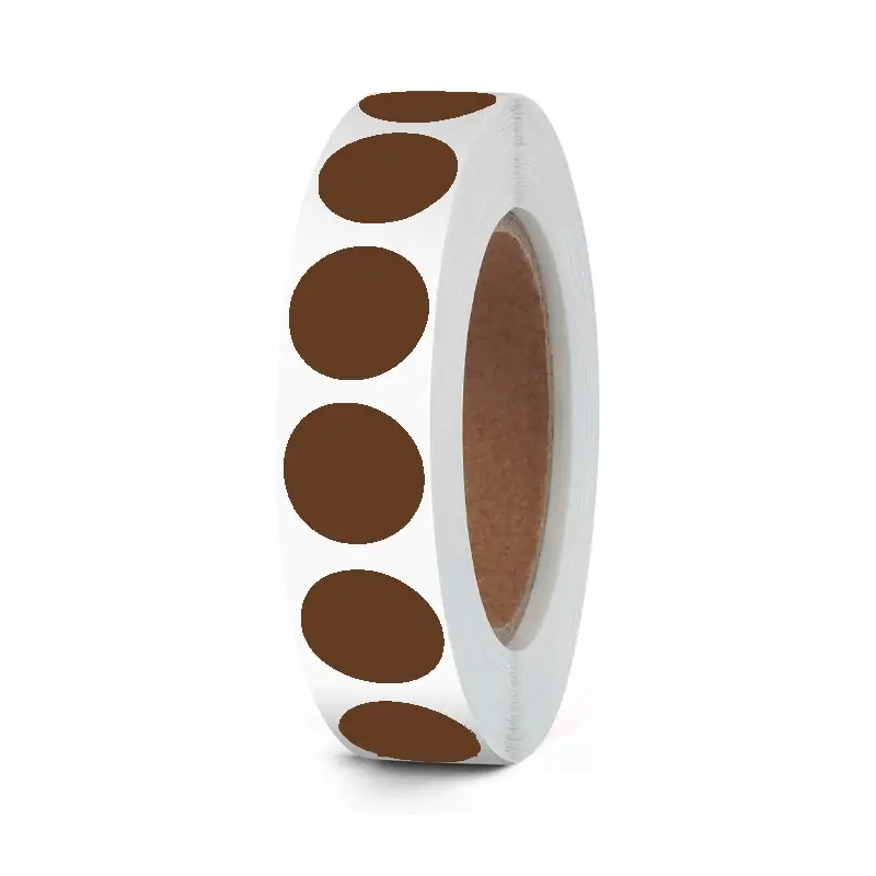 Gomets Circulo Pequeño Marrón Premium