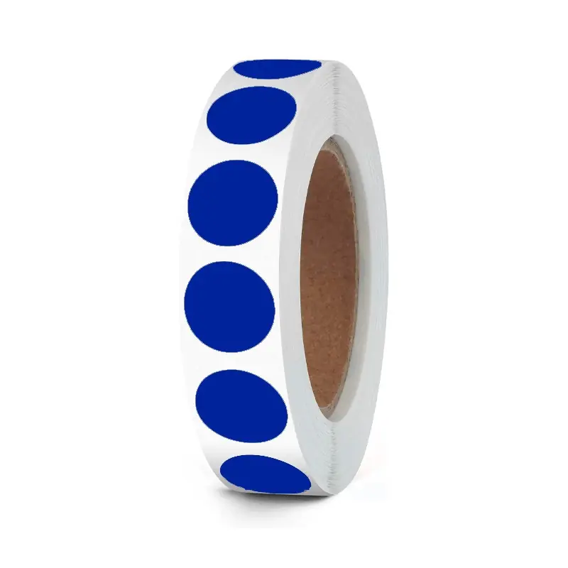 Gomets Circulo Pequeño Azul Mayoreo