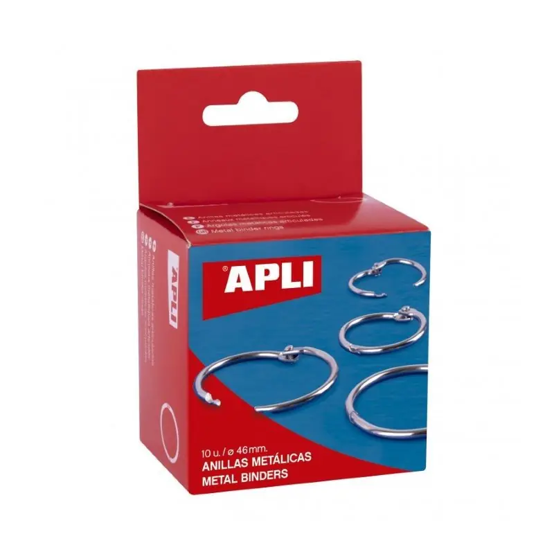 Anillas Metálicas Apli 46mm 20 Uds Marca Reconocida