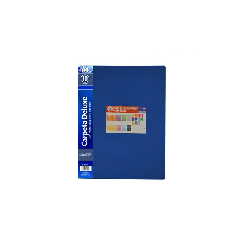 Carpeta Fundas Flexibles a4 Azul 10Ud Ocasión Especial