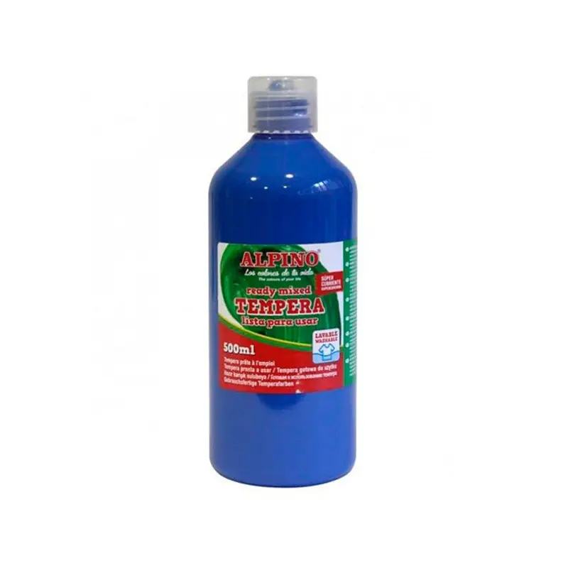 Oferta Tempera Liquida Botella Alpino Azul 500 ML