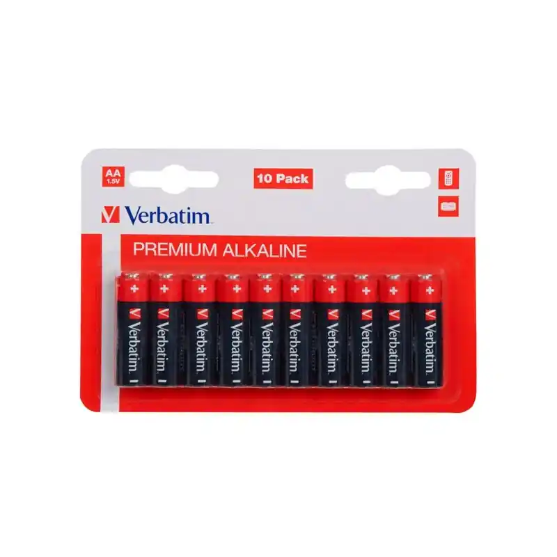 Pilas Alcalinas Verbatim LR6 AA 10Ud Barato