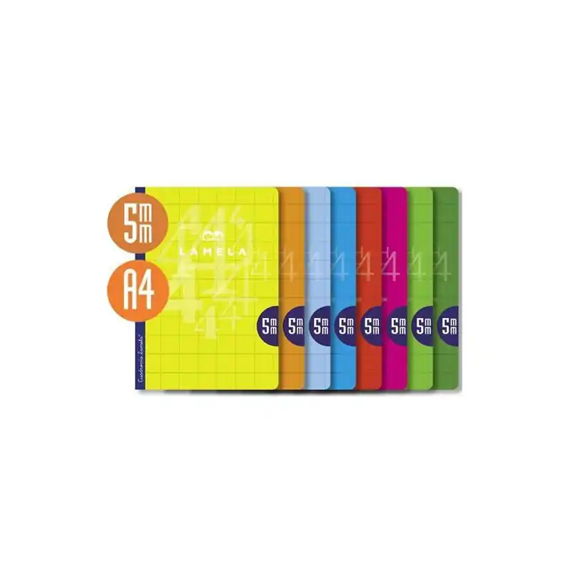 Cuaderno Lamela A4 5mm 90grs 50 Hojas Ordena Ya