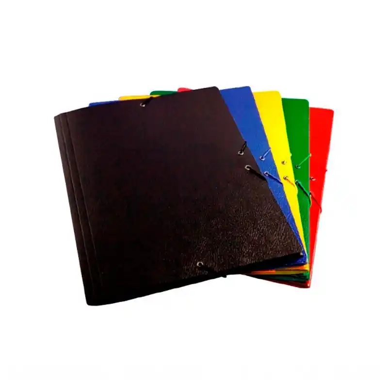 Carpeta con Solapas Folio Gofrada Rojo Moderno