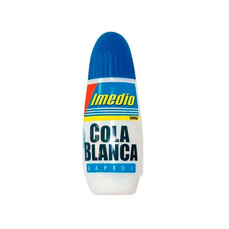 Cola blanca Imedio UHU de 100 ml, multiusos y de secado rápido, ideal para papel, cartón y madera ligera. Más Vendido