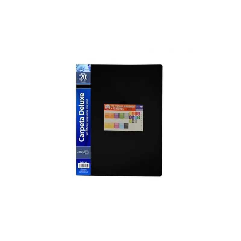 Carpeta Fundas Flexibles a4 Negro 20Ud Última Versión