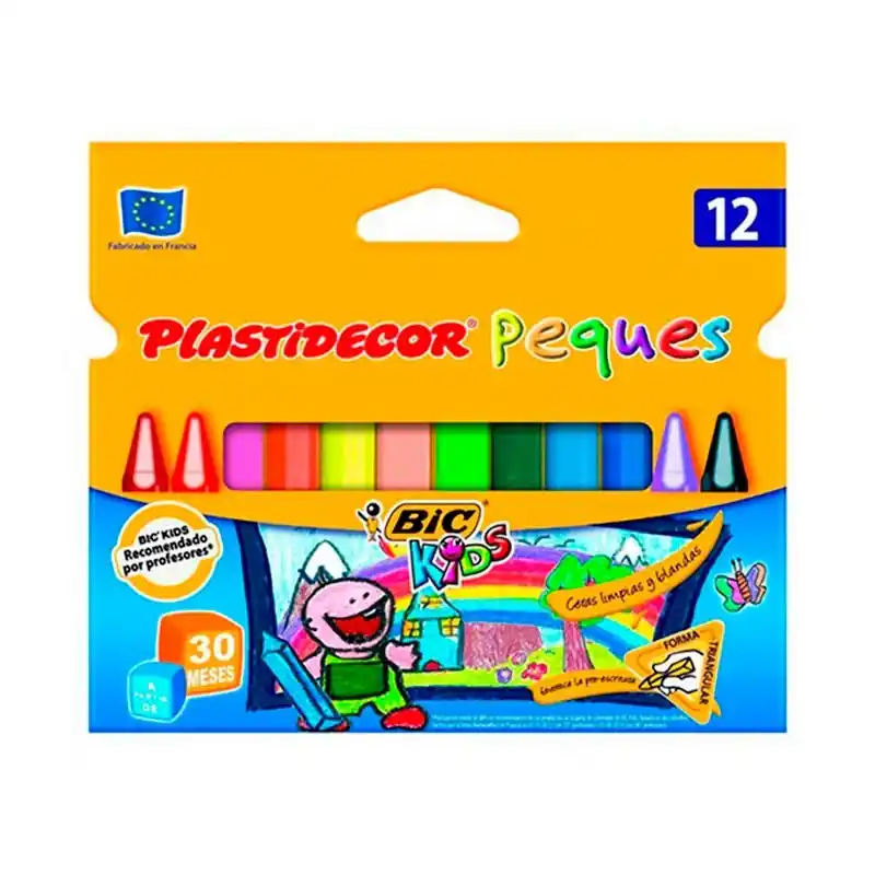 Envío Gratis Ceras de Colorear Plastidecor Bic Kids 12Uds