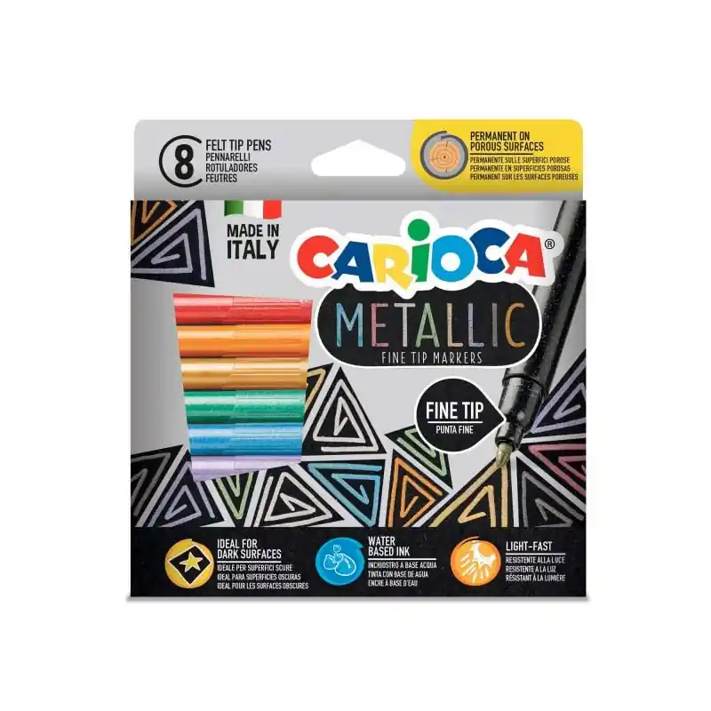 Rotuladores Metalicos Fine Carioca 8Uds Oferta Limitada