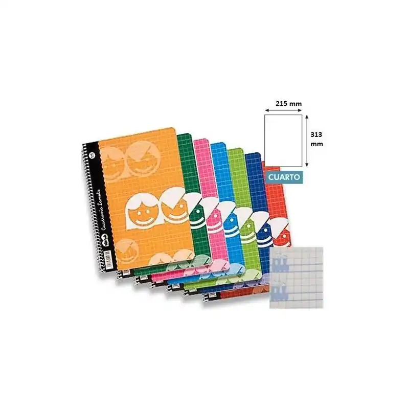 Cuaderno Lamela Folio 4mm 40 Hojas Popular