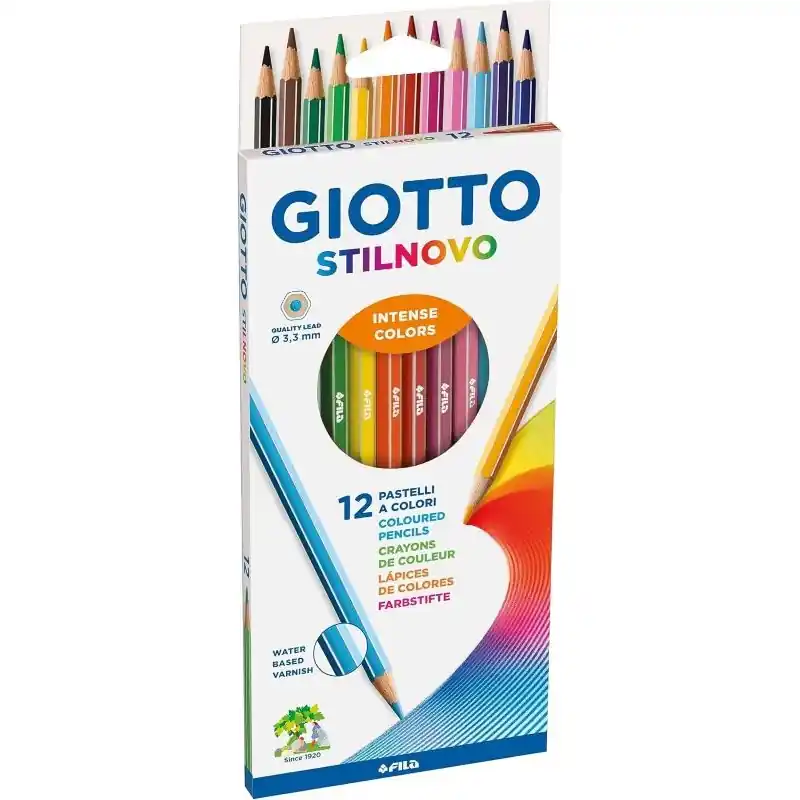 Promoción Exclusiva Tiza de Grafito Acuarelable Giotto Stilnovo 12Ud