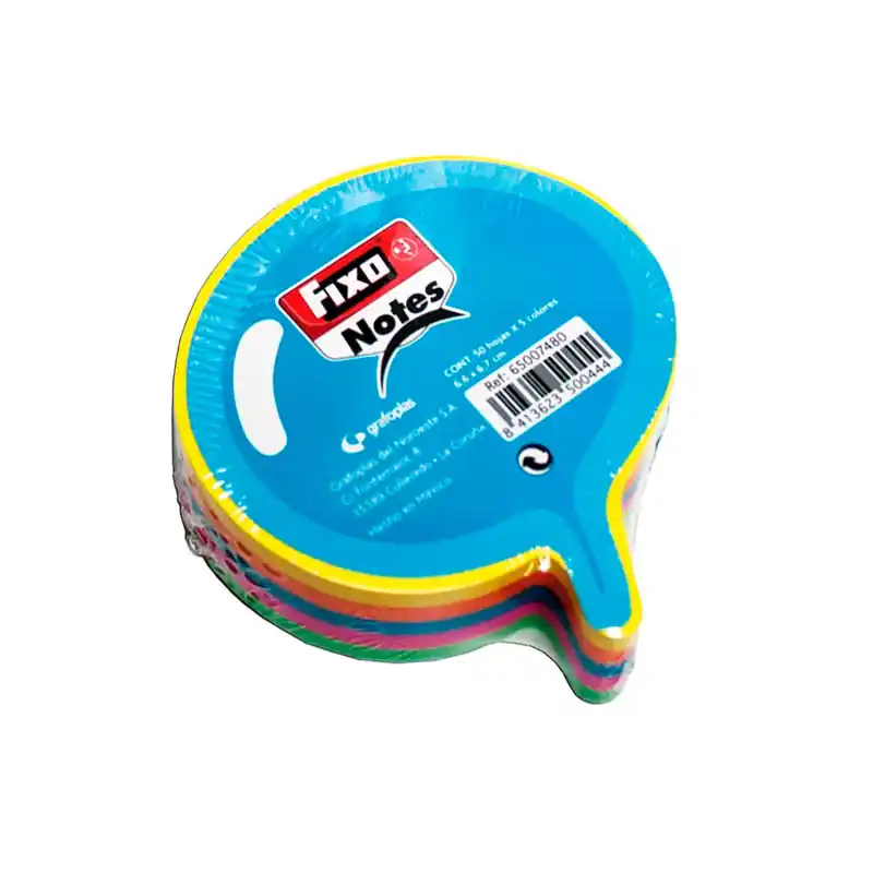 Última Versión Notas Adhesivas Fixo Pensamiento 5 Colores Neon 50 Hojas