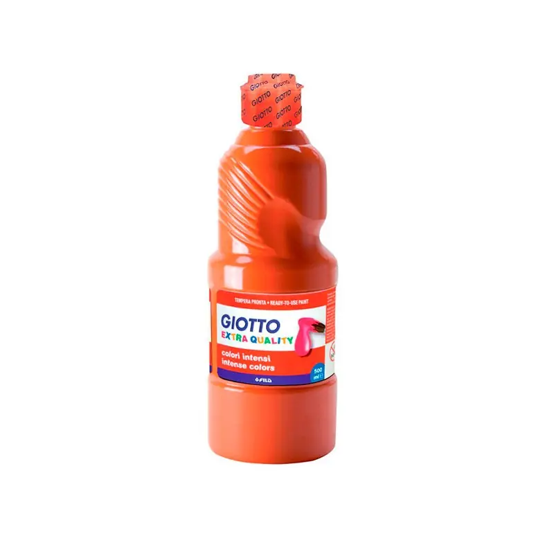 Tempera Liquida Giotto Rojo Escarlata Tapón Rojo 500 ML Precio Rebajado