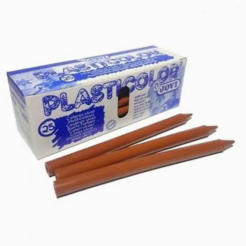 Ceras de Colorear PlastiDecor Marrón Claro 25Uds Original