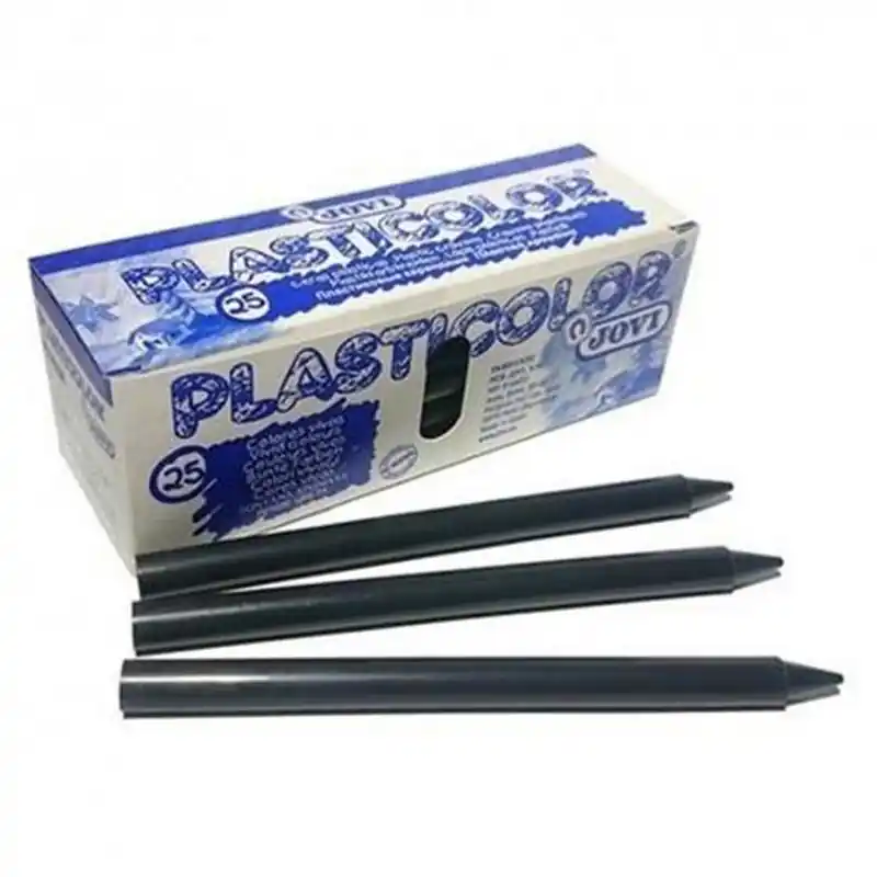 De Moda Ceras de Colorear PlastiDecor Negro 25Uds