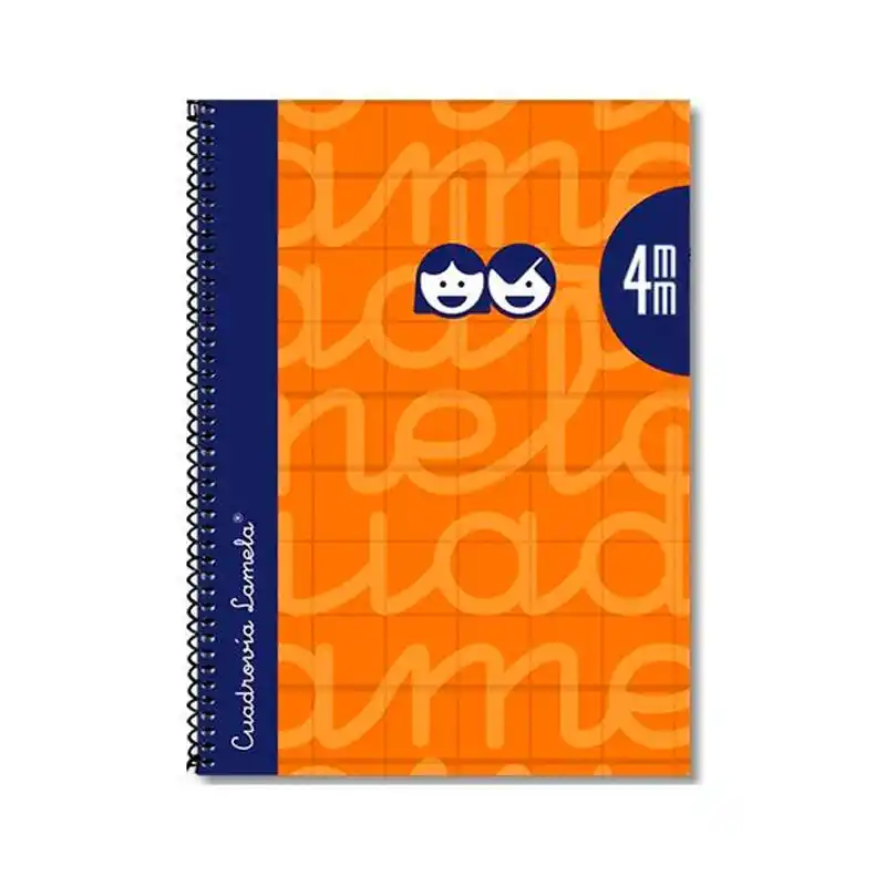 Precio De Fábrica Cuaderno Lamela A5 Tapa Extradura Naranja 4mm 80 Hojas