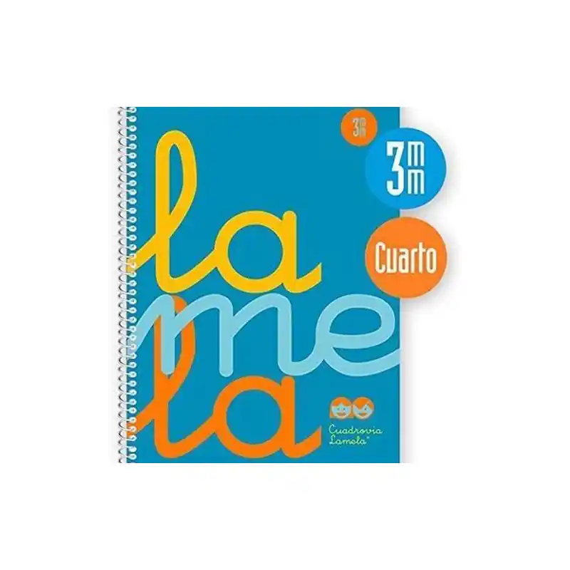 Cuaderno Lamela A5 Tapa Plástica Azul 3mm 80 Hojas A Buen Precio