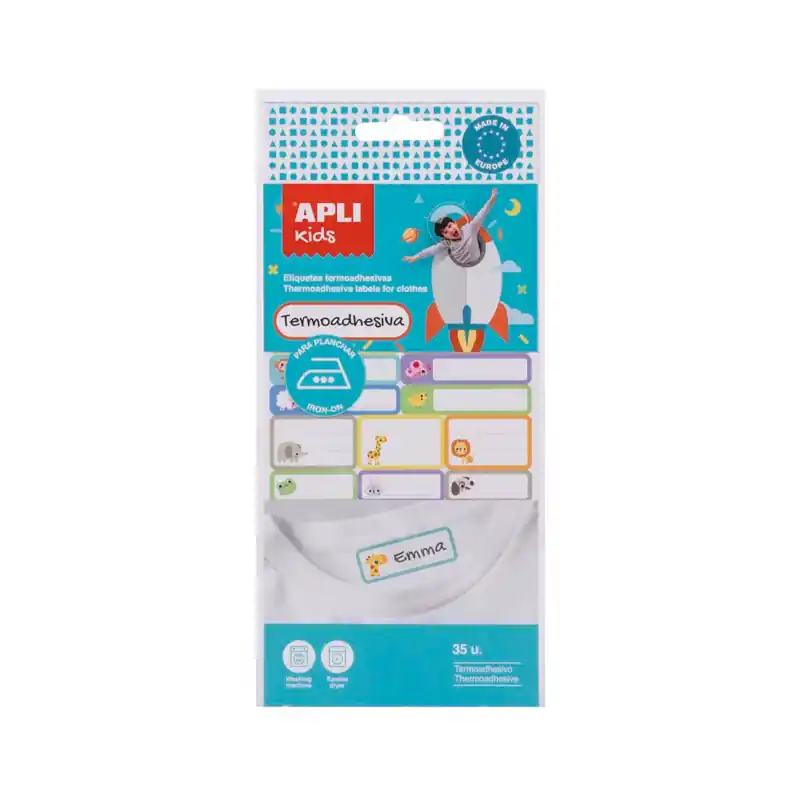 Etiquetas Apli Termoadhesivas Textiles 35Uds Compra Hoy