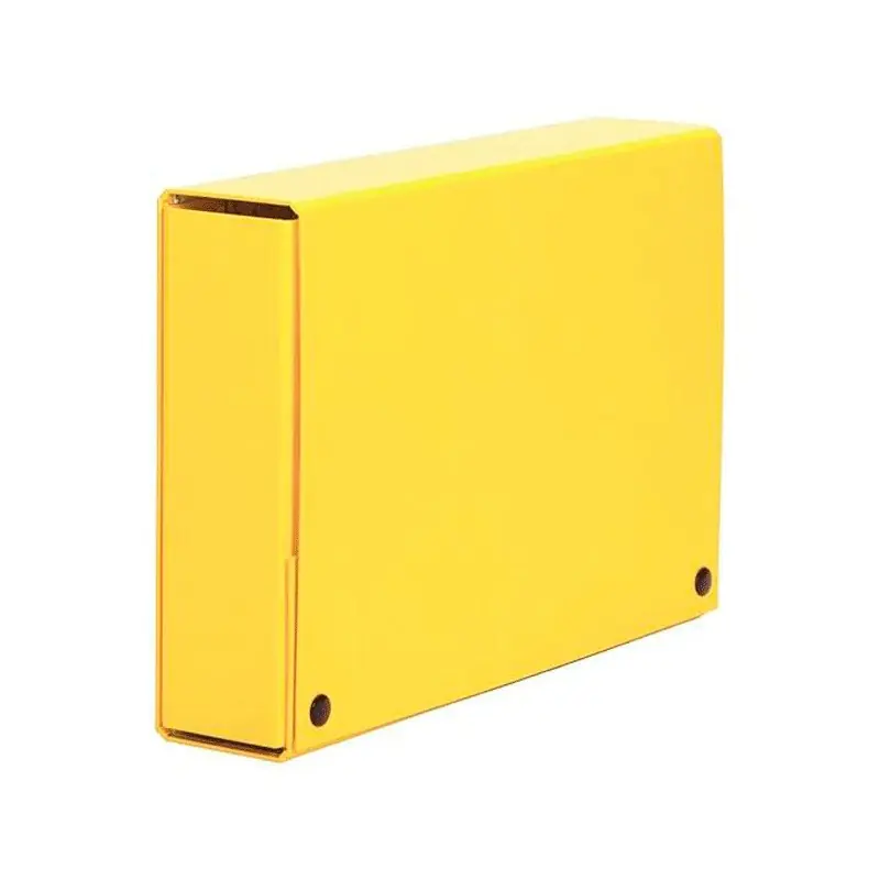Carpeta de Proyectos Broches Lomo 3Cm Amarillo Auténtico