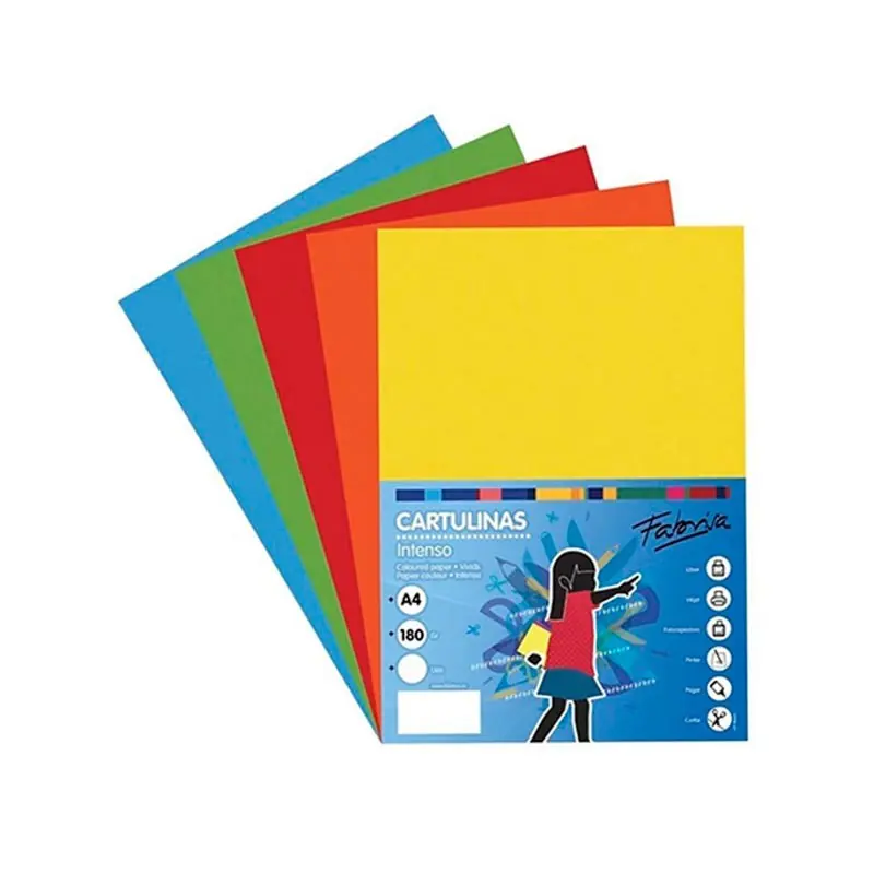 Cartulina A4 Colores Fuertes Certificado