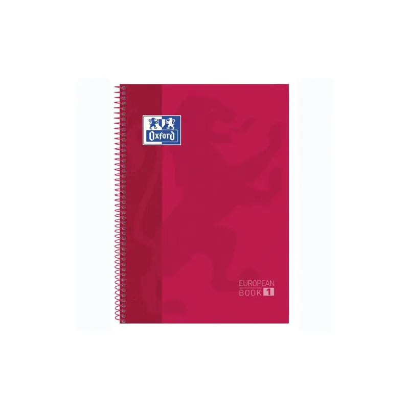Profesional Cuaderno A4 Microperforado Oxford 5X5 Rojo 80 Hojas