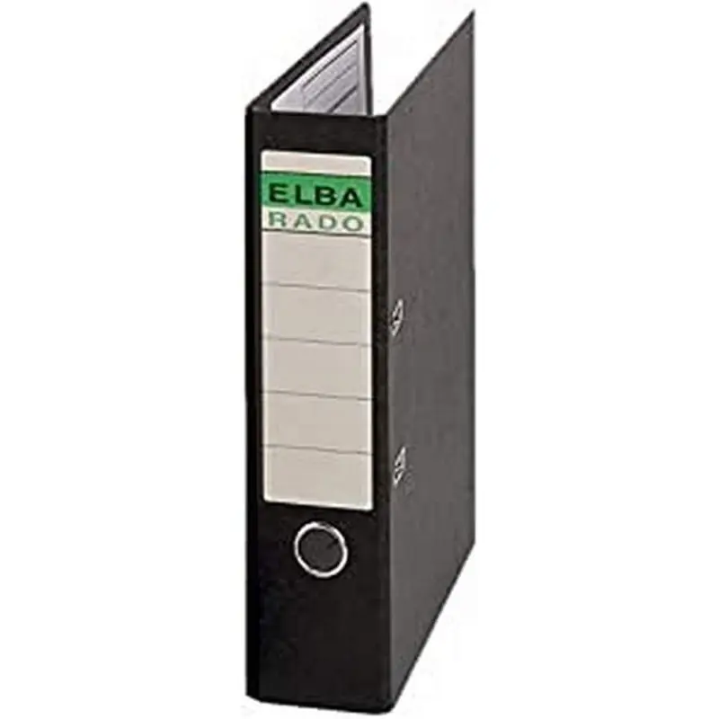 Archivador de Palanca Elba Folio Lomo Ancho Carton compacto Negro Compra Hoy